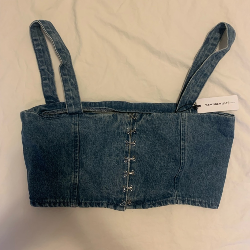 Denim bustier from WeWoreWhat size M